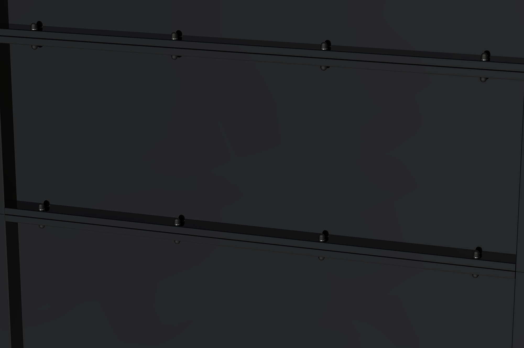 Brama stalowa NALI 3m matowa czarna wys. 160cm 4