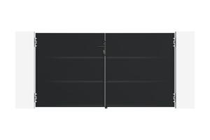 Portail battant acier noir mat 3m NALI H.160cm + moteur Tanker B250 2