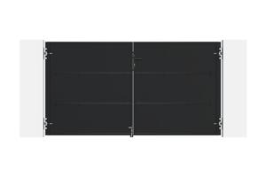 Portail battant acier noir mat 3m NALI H.160cm + moteur Tanker B250 3