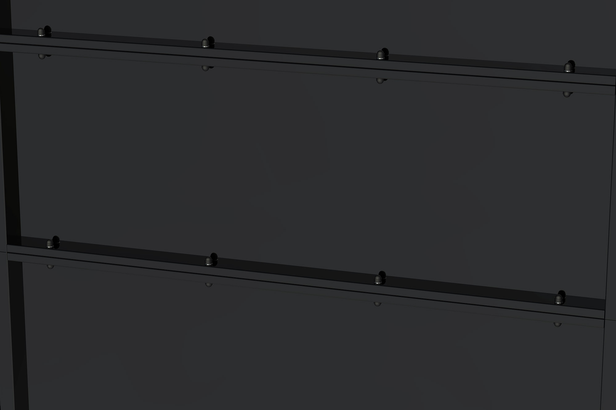 NALI 3 m matinės juodos spalvos plieniniai vartai, aukštis 180 cm 4