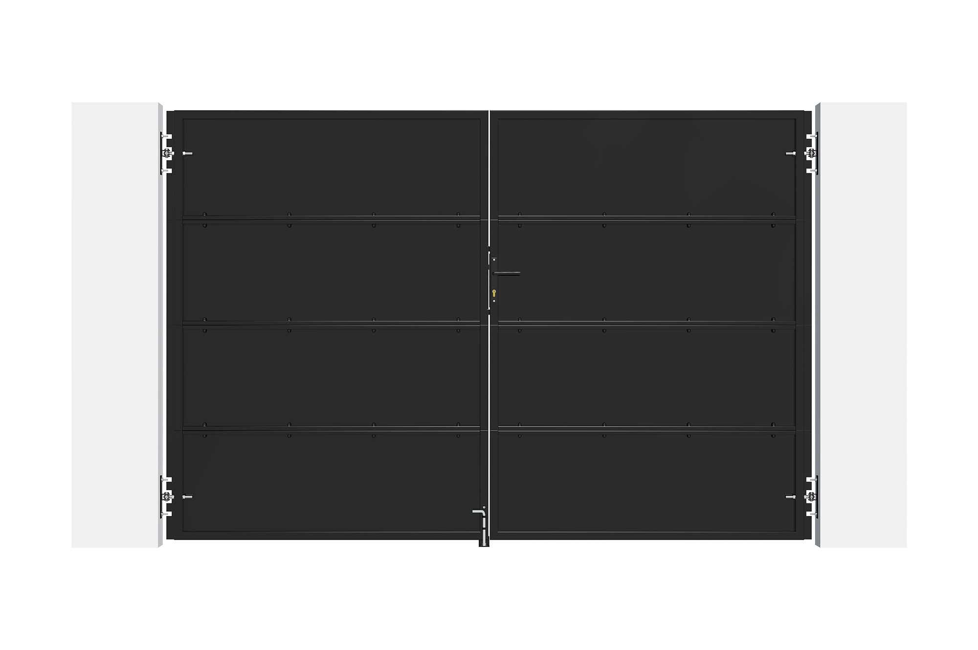 Brama stalowa NALI 3m matowa czarna wys. 200cm 3