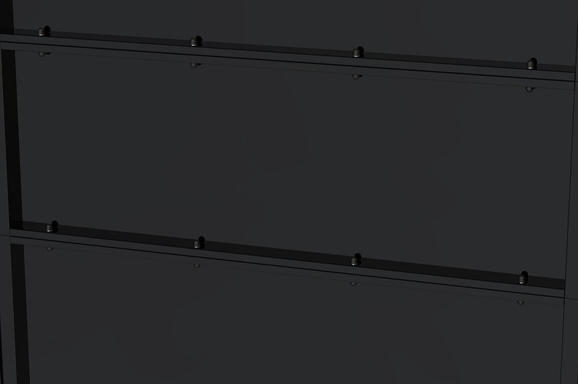 Brama stalowa NALI 3m matowa czarna wys. 200cm 4