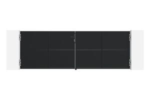 Matte black steel gate 3.5m NALI H.120cm 2