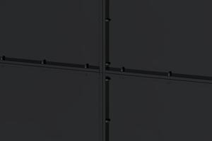 Matte black steel gate 3.5m NALI H.120cm 4
