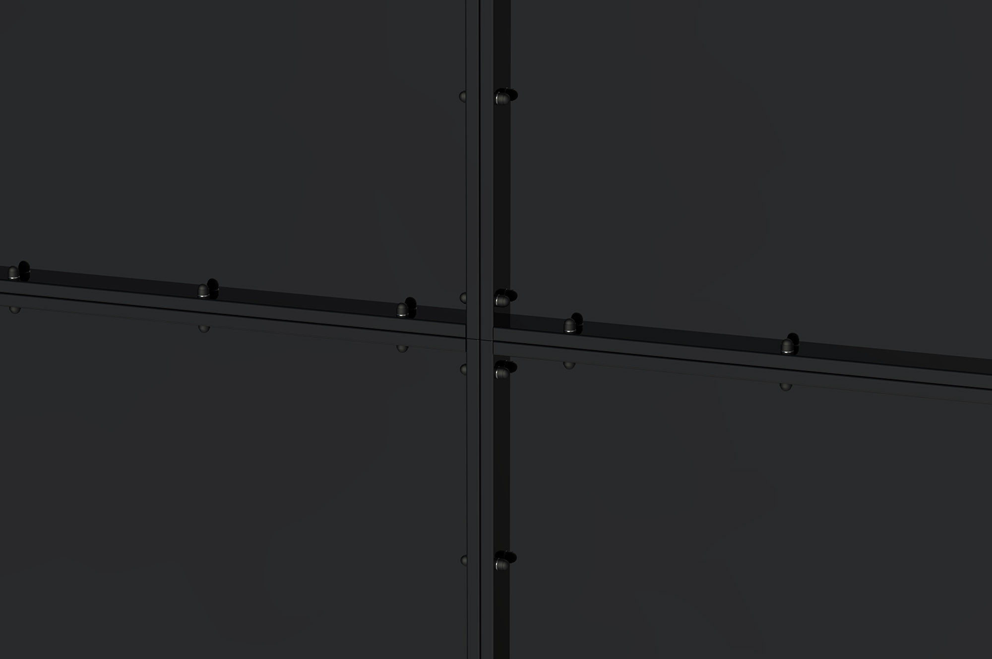 Brama stalowa NALI 3,5m matowa czarna wys. 140cm 4