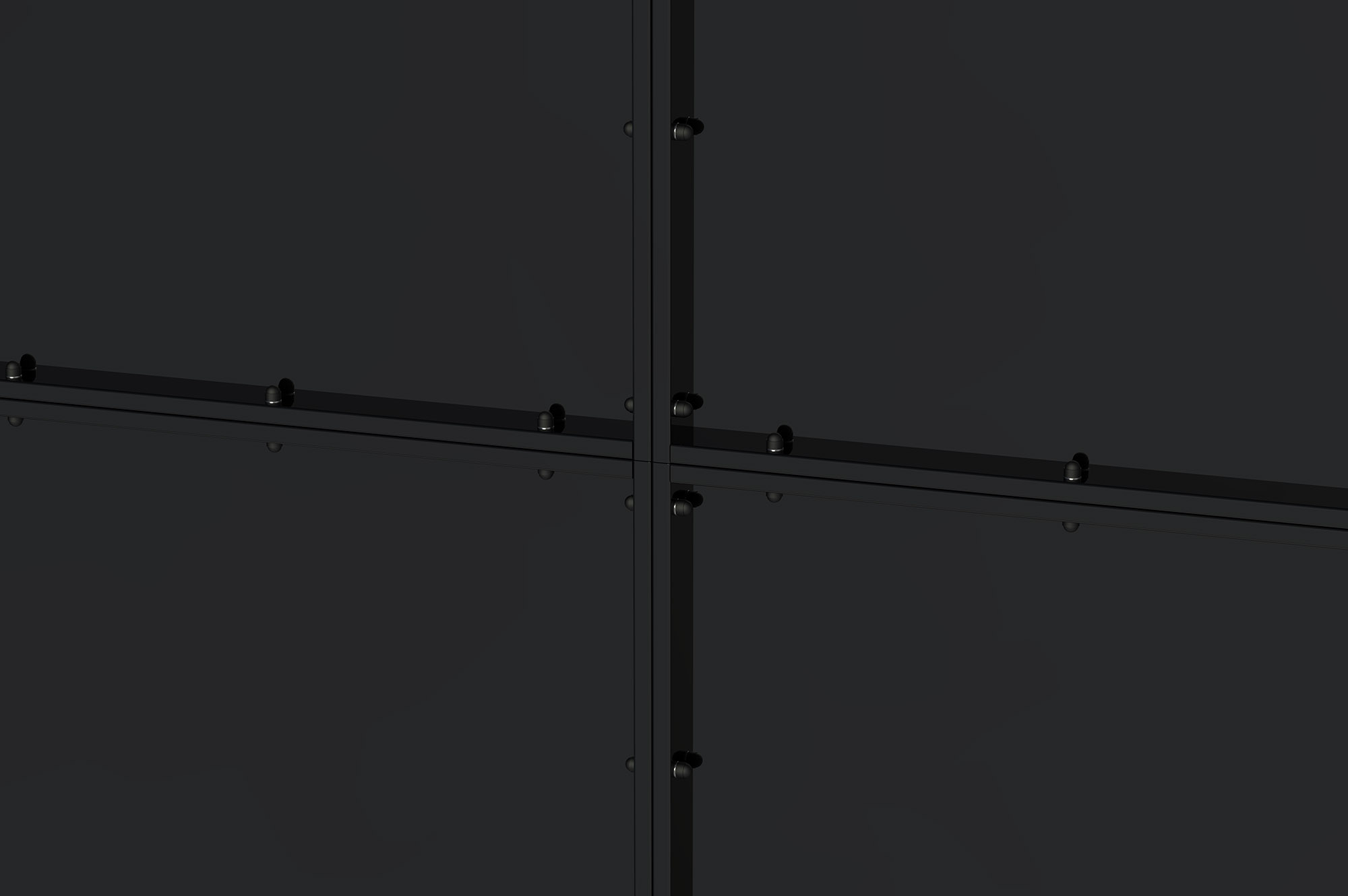 Portail acier noir mat 3,5m NALI H.180cm 4