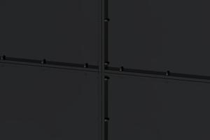 NALI 3,5 m matzwart stalen draaipoort, 180 cm hoog + Ranger B150 motor 4