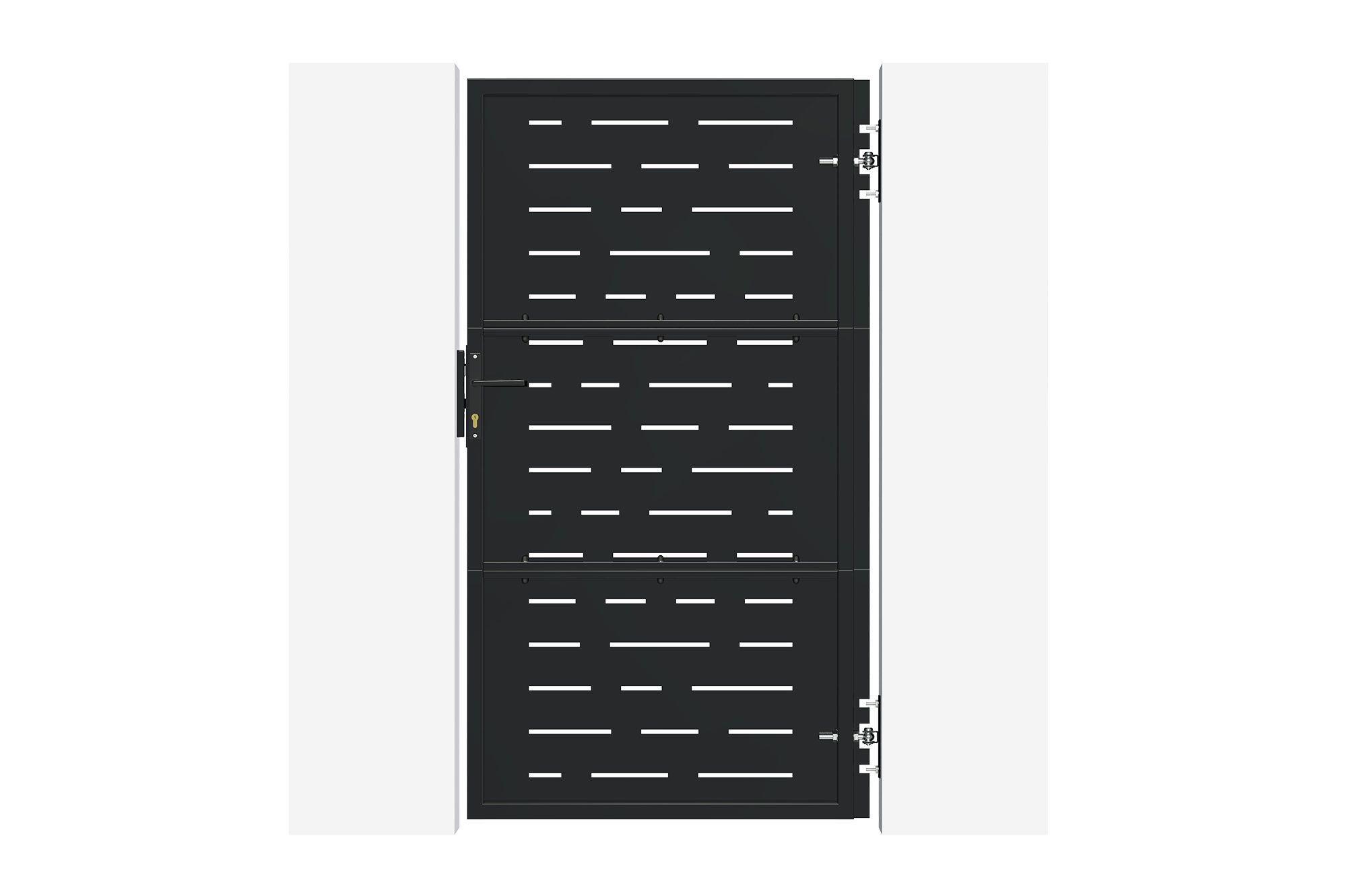 Matēti melni tērauda vārti 1m NALI ARLBERG A.180cm 4