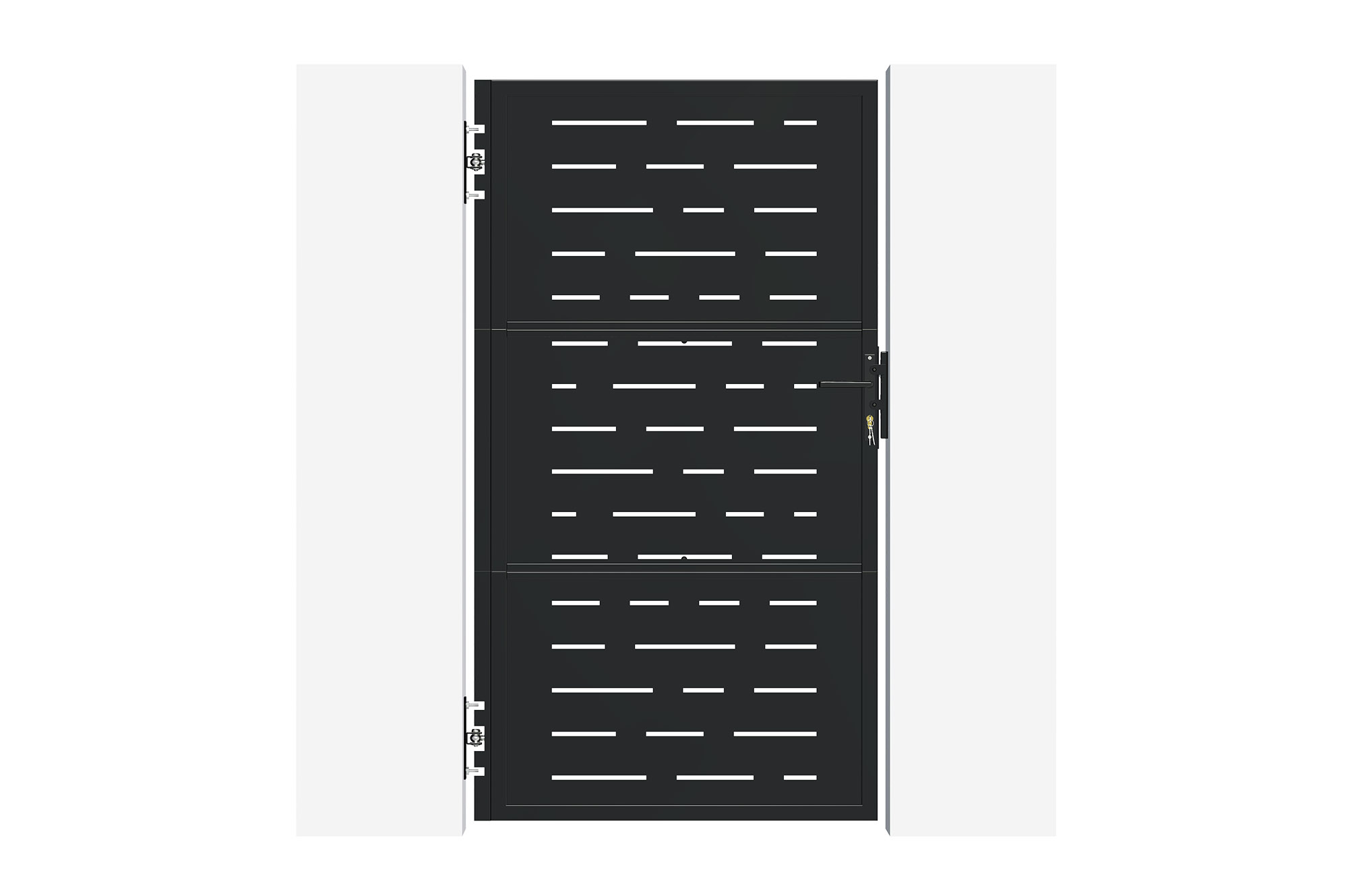 Matēti melni tērauda vārti 1m NALI ARLBERG A.180cm 2