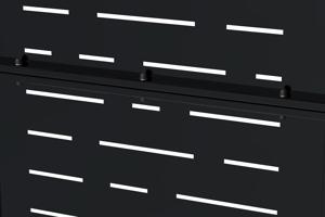 1m matte black steel gate NALI ARLBERG H.180cm 5