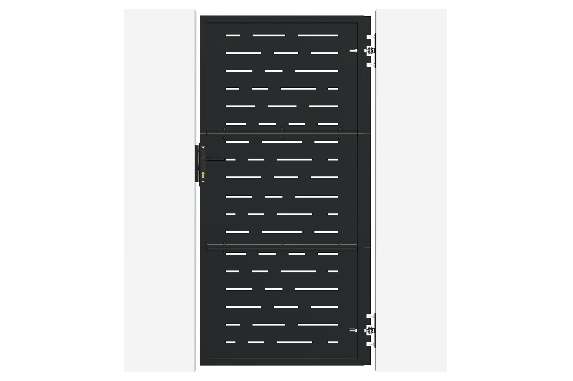 Matēti melni tērauda vārti 1m NALI ARLBERG A.200cm 4