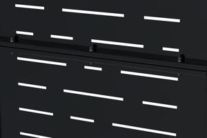 Μαύρη ματ ατσάλινη πύλη 1μ NALI ARLBERG Υ.200cm 5