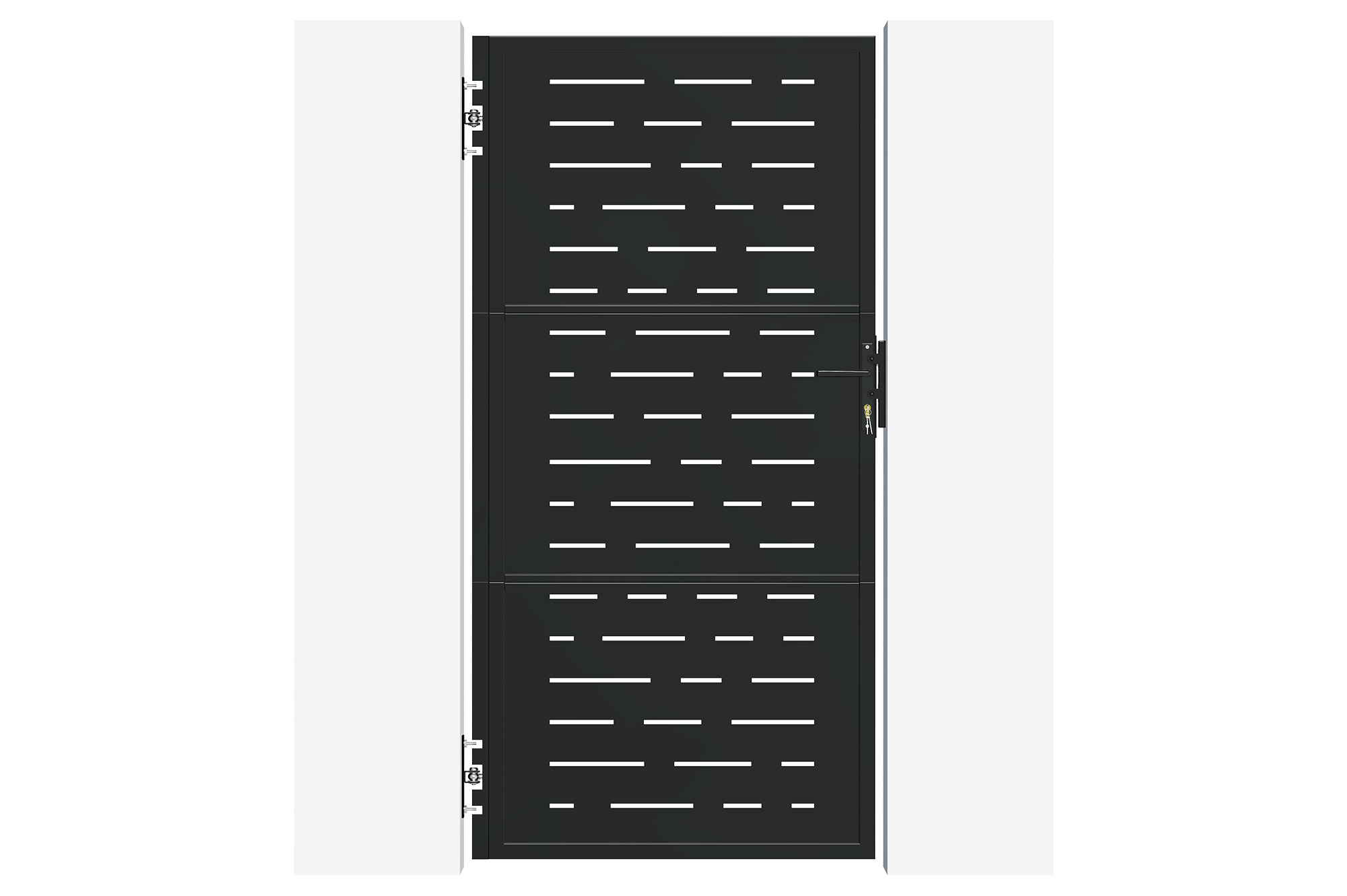 Matēti melni tērauda vārti 1m NALI ARLBERG A.200cm 2