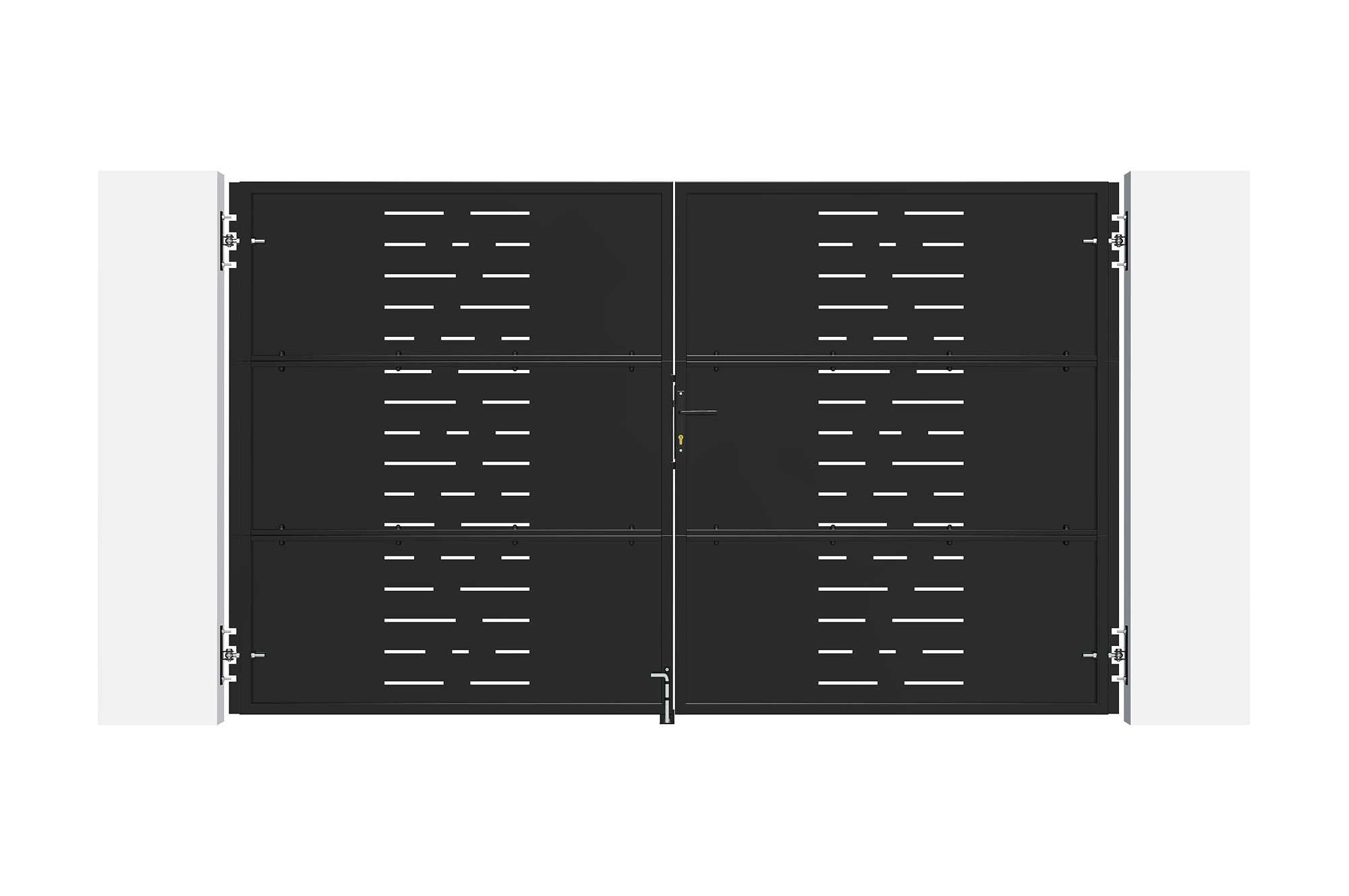 Matná čierna oceľová brána 3m NALI ARLBERG V.180cm 3