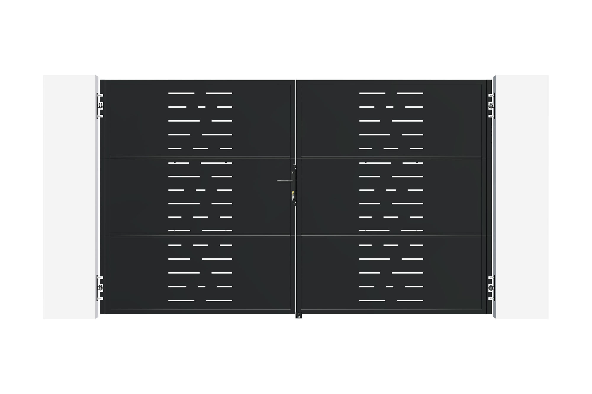 Matná čierna oceľová brána 3m NALI ARLBERG V.180cm 2