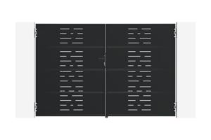 NALI ARLBERG 3m Steel Swing Gate, 200cm High, Matte Black 2