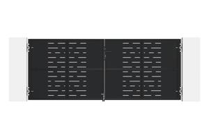 Portail battant acier noir mat 3,5m NALI ARLBERG H.140cm + moteur Ranger B150 3