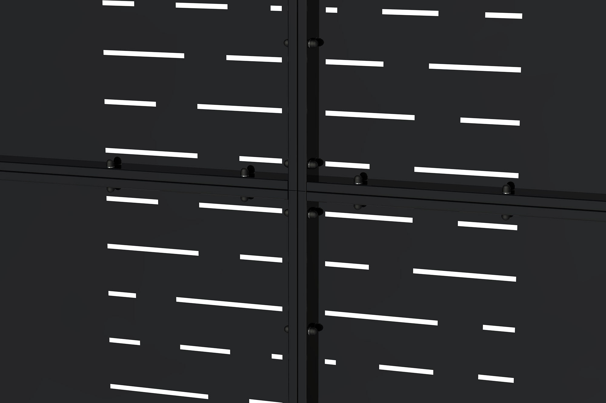 Mattschwarzes Stahltor 3,5m NALI ARLBERG H.140cm 4