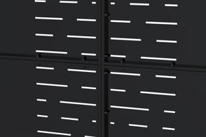 Portail battant acier noir mat 3,5m NALI ARLBERG H.140cm + moteur Ranger B150 4