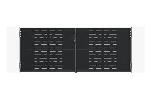 Portail battant acier noir mat 3,5m NALI ARLBERG H.140cm + moteur Ranger B150 2