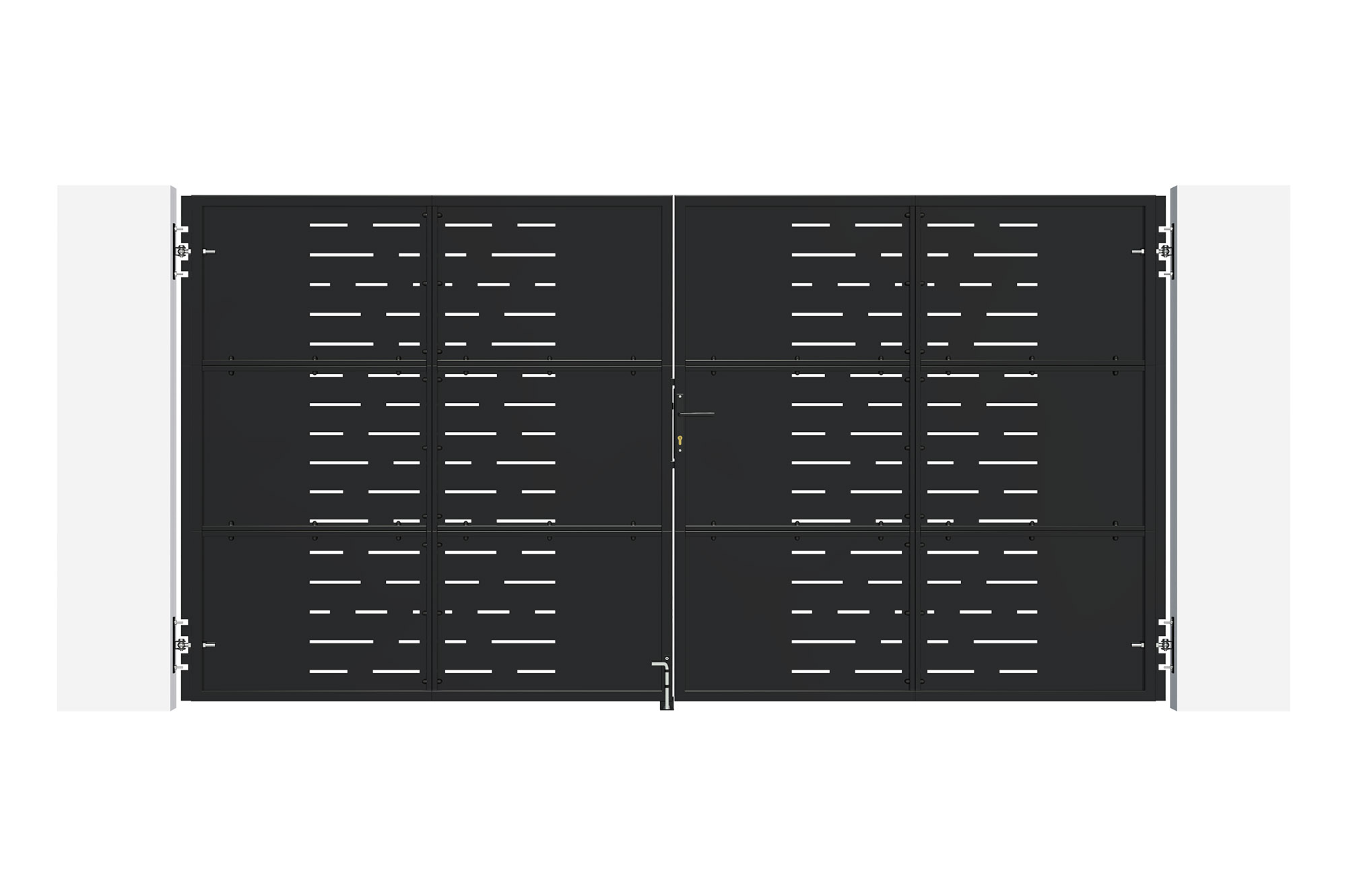 Poartă din oțel negru mat 3,5m NALI ARLBERG H.180cm 3