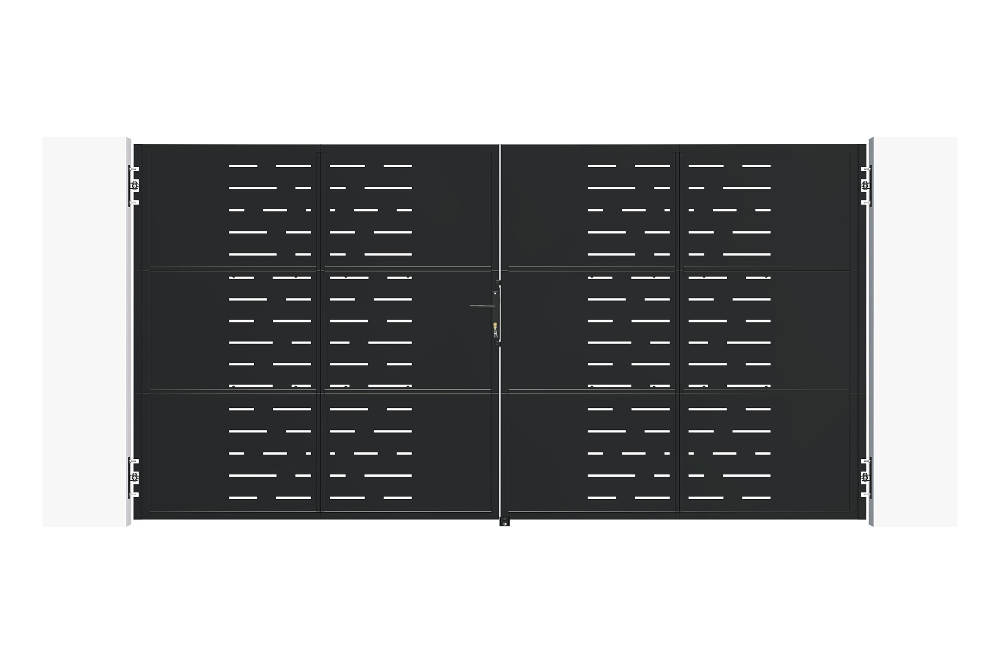 Poartă din oțel negru mat 3,5m NALI ARLBERG H.180cm 2