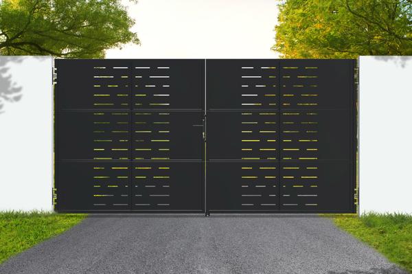 Poartă din oțel negru mat 3,5m NALI ARLBERG H.180cm main image