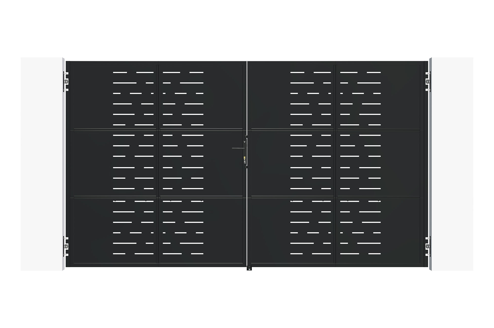 Matiniai juodi plieniniai vartai 3,5 m NALI ARLBERG A.200 cm 2