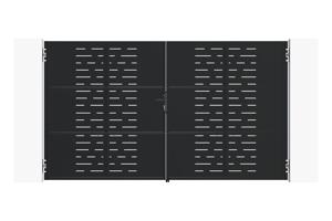 Poartă din oțel negru mat 3,5m NALI ARLBERG H.200cm 2