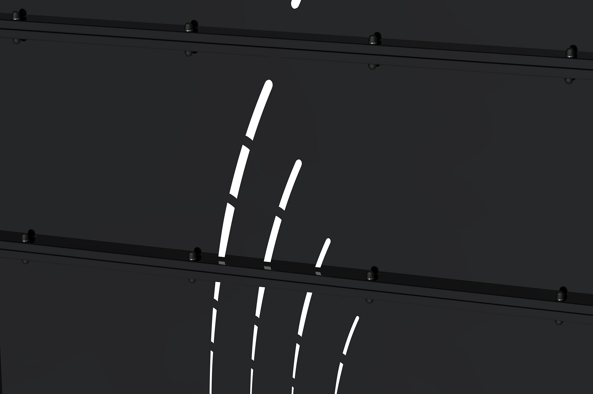 Cancello in acciaio nero opaco 3m NALI VELETA H.120cm 4