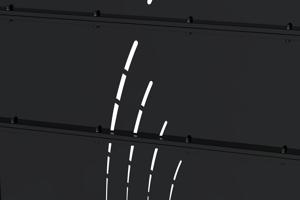 3m matte black steel gate NALI VELETA H.120cm 4