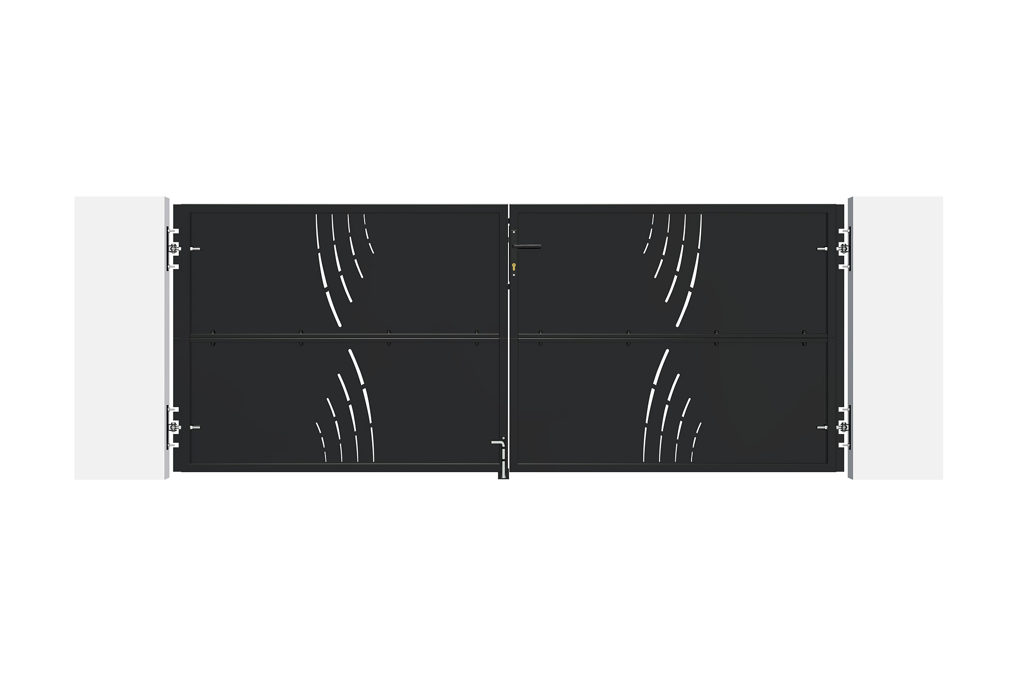 Cancello in acciaio nero opaco 3m NALI VELETA H.120cm 3