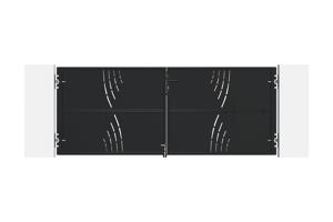 3m matte black steel gate NALI VELETA H.120cm 3
