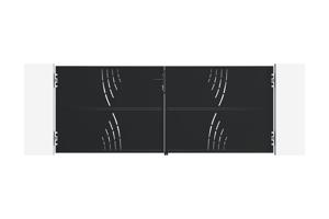 3m matte black steel gate NALI VELETA H.120cm 2