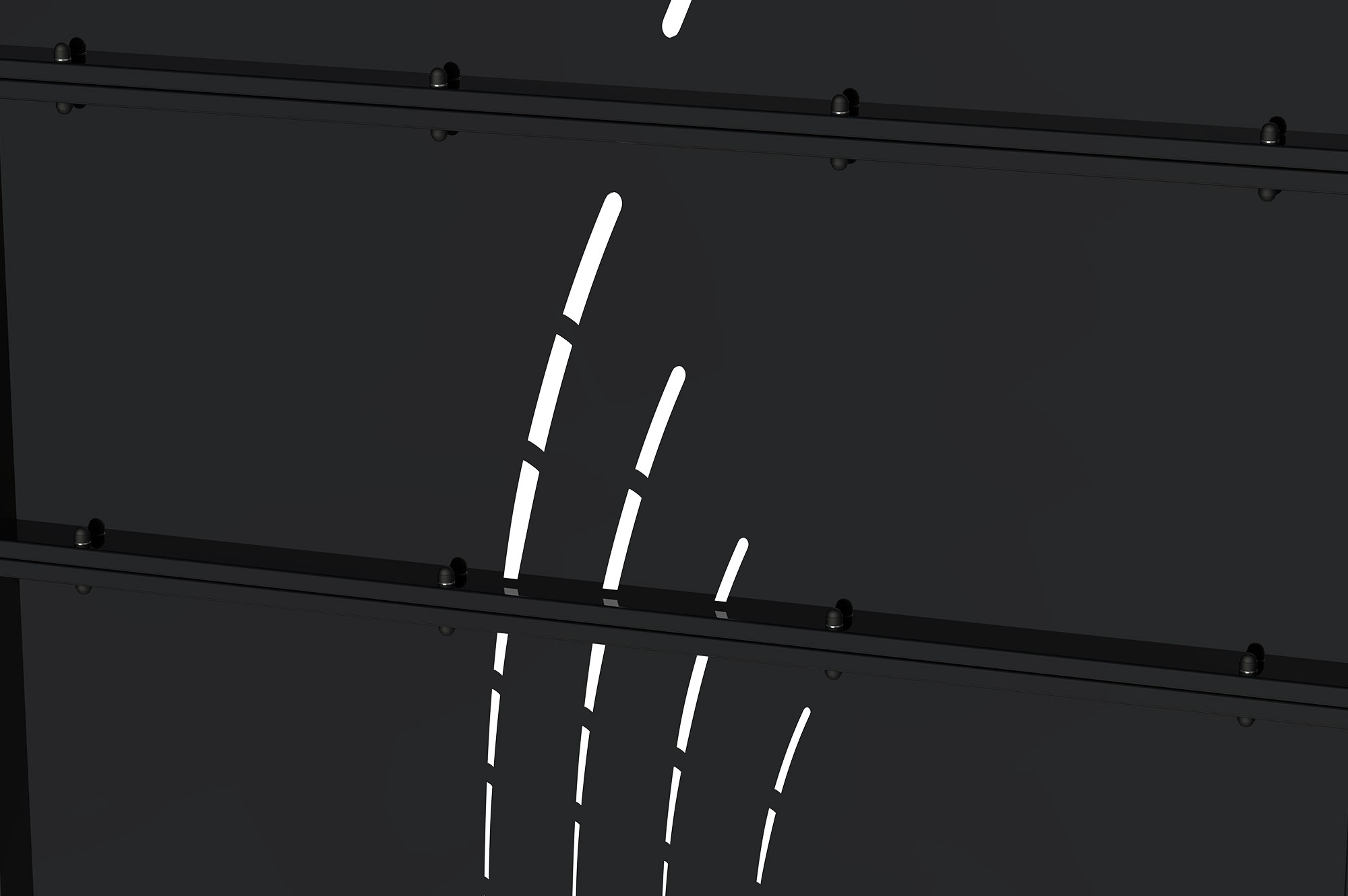 Poartă din oțel negru mat 3m NALI VELETA H.140cm 4