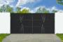 Matiniai juodi plieniniai vartai 3 m NALI VELETA aukštis 160 cm main_image thumbnail
