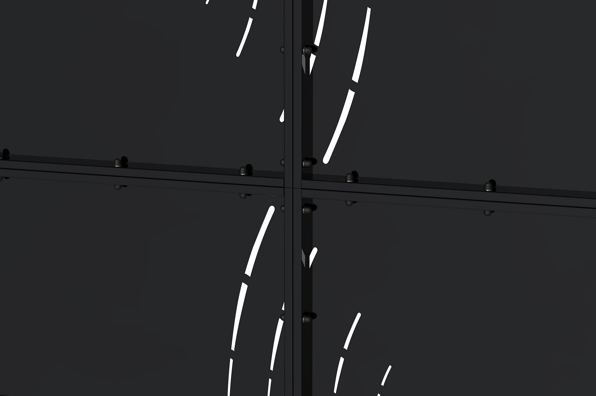 Matzwarte stalen poort 3,5m NALI VELETA H.140cm 4