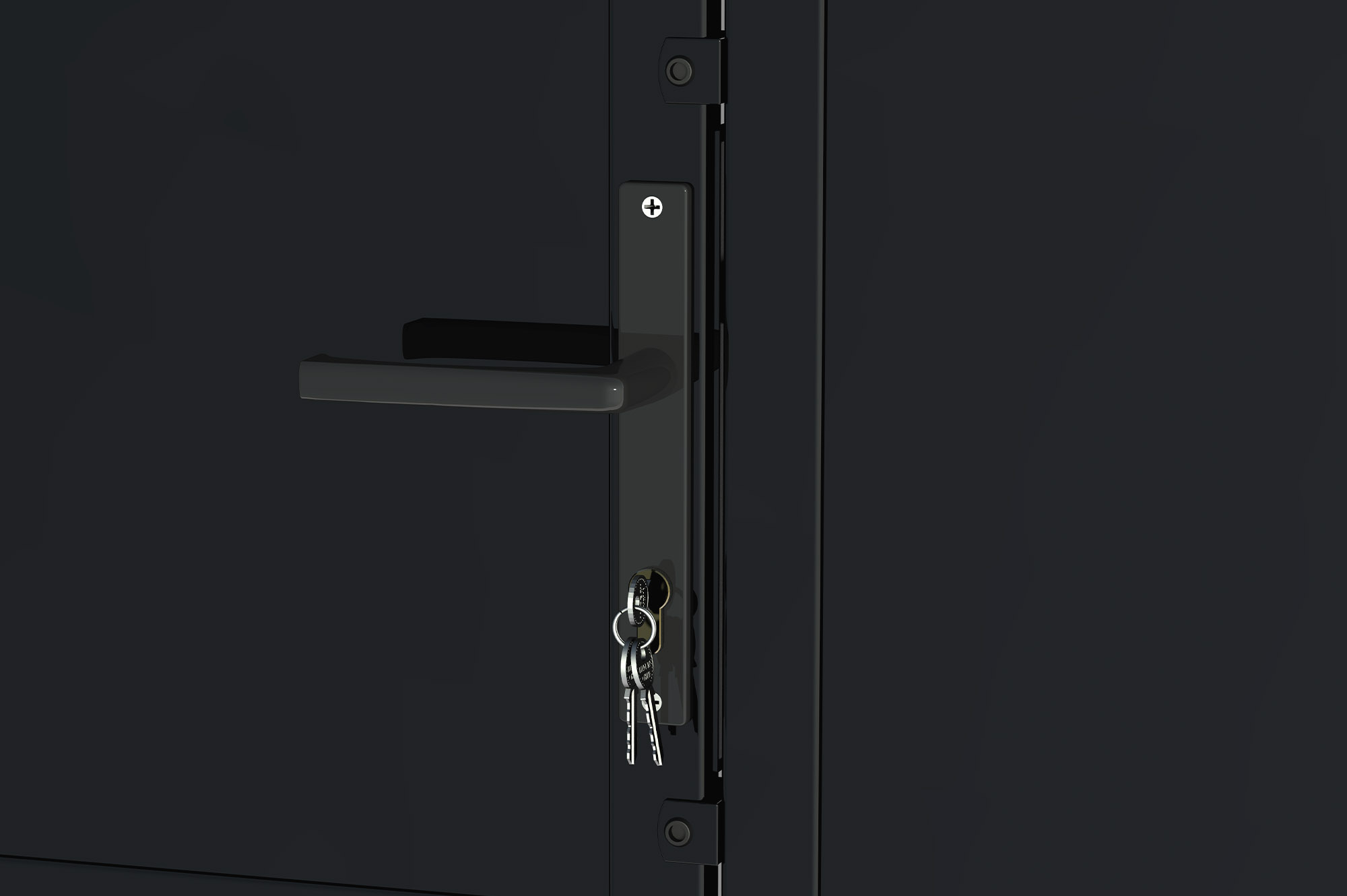 Matzwarte stalen poort 3,5m NALI VELETA H.140cm 7