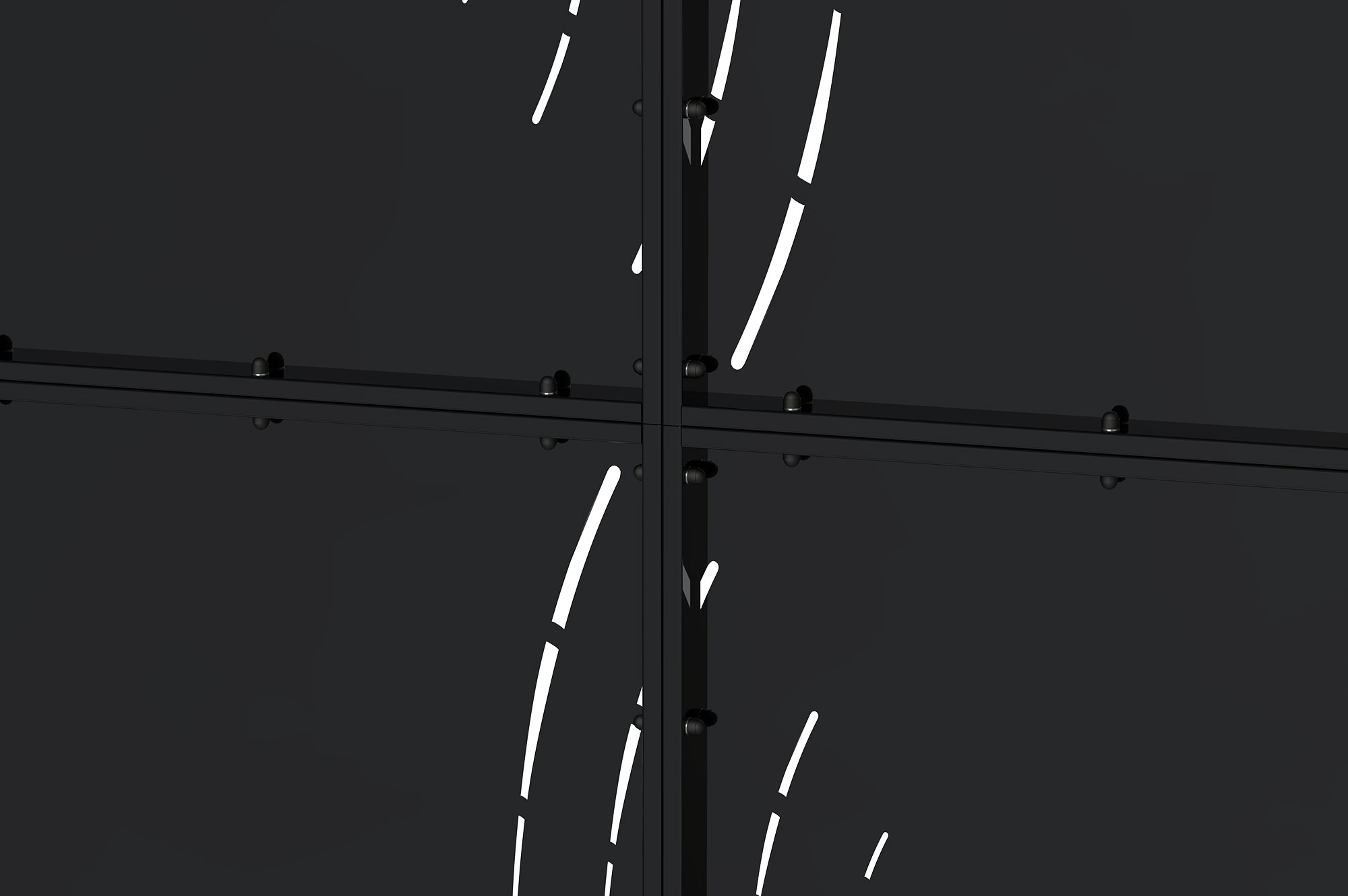 Matte black steel gate 3.5m NALI VELETA H.180cm 4