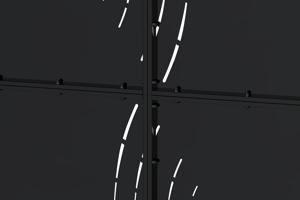 Portail acier noir mat 3,5m NALI VELETA H.180cm 4