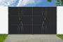 Matiniai juodi plieniniai vartai 3,5 m NALI VELETA aukštis 200 cm main_image thumbnail