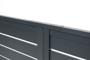 Portail coulissant 6m vogel H.160cm aluminium gris + Portillon Vogel H.160 gris thumbnail 6