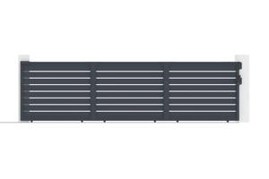 Brama przesuwna Vogel 6m wys. 160cm szare aluminium 13