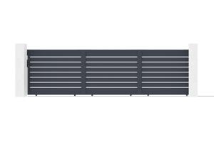 6m Vogel drsna vrata, višina 160 cm, siva aluminijasta main image