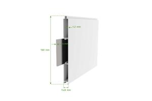 Portail battant 3m EIGER H.180cm aluminium blanc 10