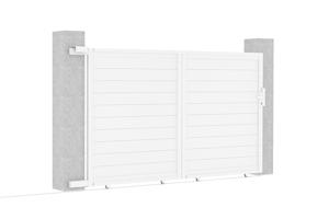 Portail coulissant 3m EIGER H.180cm aluminium blanc 7