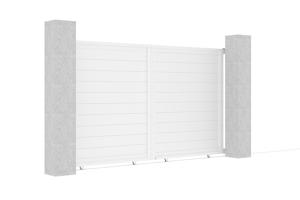 Portail coulissant 3m EIGER H.180cm aluminium blanc 3
