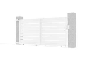 3m VOGEL sliding gate, 140cm high, white aluminum 5