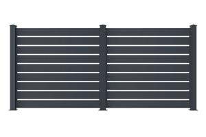 Aluminium Fence Open 1,9m VOGEL H. 170cm Grey 3