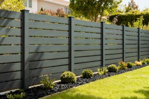Aluminium Fence Open 1,9m VOGEL H. 170cm Grey 2